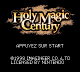 Holy Magic Century (Europe) (En,Fr,De) Title Screen